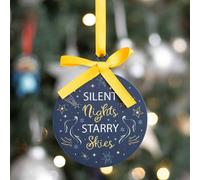Silent Nights Starry Skies Bauble - Cosmic Christmas Tree Decoration