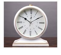 Silent Non-Ticking Mantel Clock - Battery Operated Desk Clock for Living Room, Bedroom & Office Decor - Elegant Table Clock for Home & Office