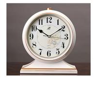 Silent Non-Ticking Mantel Clock - Battery Operated Desk Clock for Living Room, Bedroom & Office Decor - Elegant Table Clock for Home & Office