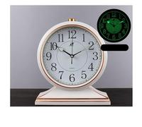 Silent Non-Ticking Mantel Clock - Battery Operated Desk Clock for Living Room, Bedroom & Office Decor - Elegant Table Clock for Home & Office