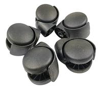 Silent Office Chair Wheel Replacement - 5 PCS Black Universal Casters for Computer Chairs Smooth Rolling & Easy Installation& Noise-Free Mobility