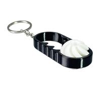 Silent Office Fidget - 3d Printed Rotating Hangable Ornament for Stress Relief | Infinity Spin Keychain Toy for Backpacks, Souvenir for Women Men Kids Adults, Classroom Prize, Stocking Stuffers