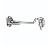 Silent Pattern Cabin Hook Door Holder Quiet Action Holding Hook for Internal Doors Windows and Shutters (Satin Stainless Steel, 103.5mm)