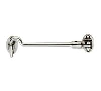 Silent Pattern Cabin Hook & Eye Bright Stainless Steel 150mm Arm Cabinet Hatch
