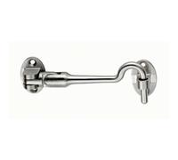 Silent Pattern Cabin Hook & Eye Satin Stainless Steel 150mm Arm Cabinet Hatch