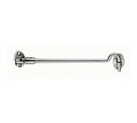Silent Pattern Cabin Hook & Eye Satin Stainless Steel 200mm Arm Cabinet Hatch