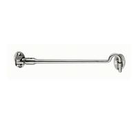 Silent Pattern Cabin Hook & Eye Satin Stainless Steel 200mm Arm Cabinet Hatch