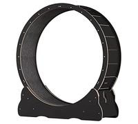 Silent Pet Exercise Wheel, No-Gap Design Wooden Spinner for Safe Running, Weight Loss and Fitness Play Toy for Cats with Locking Mechanism