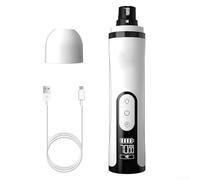 Silent Pet Nail Grinder, With LED Lights 3-Speed Professional Control 2000MAh Battery, For Dogs Cats Ergonomic Design