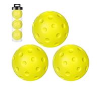 Silent Pickleball Balls - 3X PU Foam Training Pickleballs | Warm Up Drills 74mm Hollow Sports Accessories, Pickle Ball Equipment for Men Women Youth, Beginner