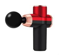 Silent Plastic Massage Gun with 4 Massages Heads Powerful Percussion Massager Deep Tissue Massager Silent Brushless Motor Compact(Rot)