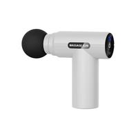 Silent Plastic Massage Gun with 6 Speeds Rechargeable Mini Massage Gun Portable Handheld Muscle Massager for Pain Relief Compact(Wei)