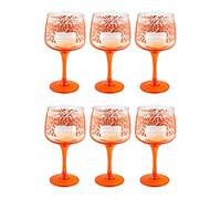 Silent Pool Gin Rare Citrus Gin Copa Glass - in Presentation Gift Box (6 Pack, Orange)