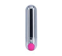 Silent Powerful Handheld Massage Wand Quiet 10 Modes Waterproof Bullet Setting Cordless Rod for Women Men,Pocket Travel Portable Personal Bullet Tool Soft Silicone Toys Massage Ball NSD69S (Silver1)