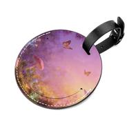 Silent Pumice Fields Tear-Resistant Luggage Tag with Concealed Information Card