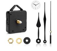 Silent Quartz Clock Mechanism Kit, High Torque Long Shaft Clock Mechanism | Mechanisms Battery Powered, with Clocks Hands & Quartz Clocks Movement Parts for DIY Wall Clock, Home and Office