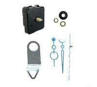 Silent Quartz Clock Movement Kit for DIY Wall Clocks - 16mm Shaft, 7.5mm Thread, ABS Construction, Includes Hook & Compatible with 3-5.5mm Clock(A)