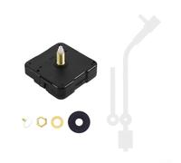 Silent quartz clock movement mechanism and repair parts kit for wall clocks, suitable for replacing or assembling clocks with various panel sizes (White)
