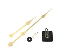Silent Quartz Clock Movement Replacement Kit with High Torque Mechanism and Extra Long Hands for Large 50-60cm Wall Clock Panels 5-8mm Thick, Includes Hour Hand, Minute Hand, Second Dot (Gold 2)