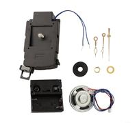 Silent Quartz Pendulum Clock Movement Kit with Music Chime Box, DIY Wall Clock Mechanism Repair Parts for Vintage Frameless Painting Craft Projects(A)