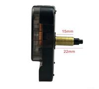Silent Quartz Wall Clock Movement Repair Kit with Long Spindle, Designed for DIY Clock Projects and Replacement of Different Thickness Clock Faces (22mm shaft (15mm thread))