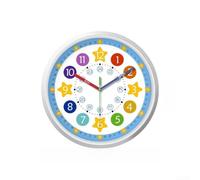 Silent Rainbow Wall Clock 10 Inch Kids Room