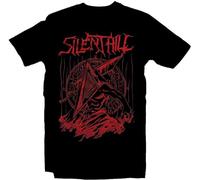 Silent Red Thing T Shirt Silent Hill Pyramid Head Heavy Metal Band Tee Horror Shirt Video Game Shirt Movie Retro Tee for Men Black XL