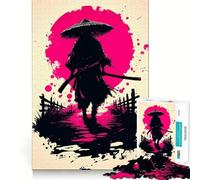 Silent Ronin Under The Blood Moon 1000 Piece Jigsaw Puzzles for Adults Jigsaw Logic Toy Indoor Play Precision Cut Cherished Gift 50x75cm