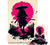Silent Ronin Under The Blood Moon Jigsaw Puzzles 1000 Piece for Teenagers Wise Think Toy Peaceful Fun Tight Cut 38x52cm