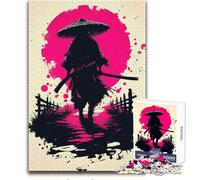 Silent Ronin Under The Blood Moon Puzzles for Teenagers 1000 Pieces Problem Solving Educational Fun Wonderful Thoughtful Present Option Size 38x52cm
