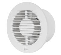 Silent Round Bathroom Extractor Fan 125mm / 5" with Ball Bearing Ventilator