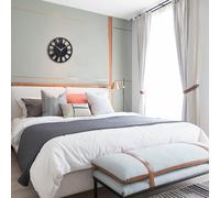 Silent Round Wood Wall Clock Decorative Roman Numeral