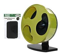 Silent Runner 12" Wide + Cage Attachment - Silent, Fast, Durable Exercise Wheel - Sugar Gliders, Degus, Rats, Hedgehogs, Prairie Dogs & Small Pets