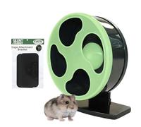Silent Runner- 9" Regular - Exercise Wheel + Stand + Cage Attachment (Glow in The Dark)