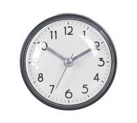 Silent Running Suction Mounted Quartz Clock for Bathroom Mirror For Kitchen Wall or Glass in Home or Apartment Settings (blue)