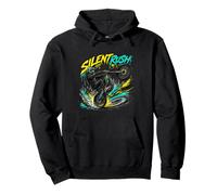 Silent Rush Dirt Bike Rider Urban Action Graphic Pullover Hoodie