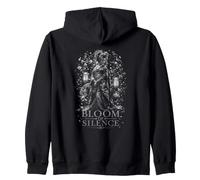 Silent Sakura Geisha Bloom Of Silence Japan Zip Hoodie