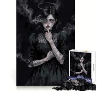 Silent Secrets︰ Dark Angel Portrait for Adults 1000 Piece Jigsaw Puzzle Mind Puzzle Relaxing Fun Image Assembly Warm Surprise 38x52cm
