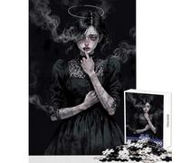 Silent Secrets︰ Dark Angel Portrait Hard Jigsaw Puzzle for Adults 1000 Pieces Birthday Gifts Difficult Hard Home Decoration Toys for And 14 Years And over (50x75cm)