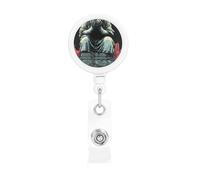Silent Sigh Retractable Badge Holder is Durable Sturdy Comes with A Lanyard for Office Hospital Staff Wearing