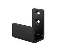 Silent Sliding Barn Door Guide Roller Adjustable Floor Guide Carbon Steel Construction Prevents Swinging Black Color