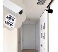 Silent Sliding Door Track for 2in Thick, Smoothly Single Pocket Wooden Door Hardware Kit, Top Mounted Bypass Door Metal Guide Replacement(Silver,120cm/47.2in)