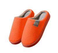 Silent Slippers Solid Fuzzy Non Slip Couple Autumn Winter Indoor Home | Velvet fabric, solid fuzzy finish, silent non slip sole, couple matching pair, cream, size 36-43, for noise free evenings
