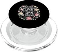 Silent Smiling Woman Most Dangerous Animal - PopSockets PopGrip for MagSafe