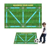 Silent Soccer Sports Mat - Non-Slip Shock Dribble - Blue