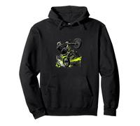 Silent Speed Wheelie Rider Urban Bike Graphic Pullover Hoodie