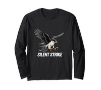 Silent Strike Falconer Falcon Lover and Raptor Enthusiast Long Sleeve T-Shirt