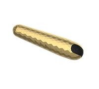 Silent Strong Shock 10 Modes Quiet Waterproof Bullet Massage Rod Powerful Mini Stick Silicone Soft Toys for Women Men,Handheld Personal Bullet Tool Female Toys Stimulation Viberate NFPH2 (Gold)