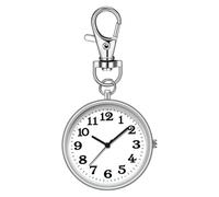 Silent Student Watch - Watch for Nurses, Exam Timekeeper Tool | Compact Clip Watch, Portable Stylish Watch Backpack, Charming Nurse Watch for Coworkers, Fre, silver, see description, See