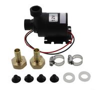 Silent Submersible DC12V Water Pump 800L/H Brushless Motor Water Circulation Pump for Fish Tanks Fountains Solar Circuits with Brass Nozzle